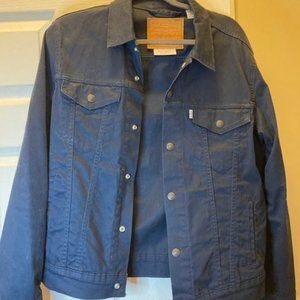 Levi Trucker Jacket (Dark Navy Blue)